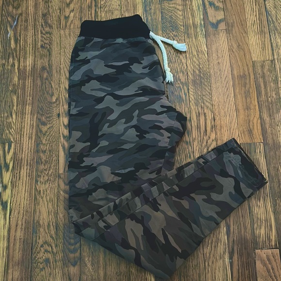 ORO Los Angeles Other - ORO Los Angeles THE DRAWSTRING CAMO TROUSERS - Size Medium Gray Black